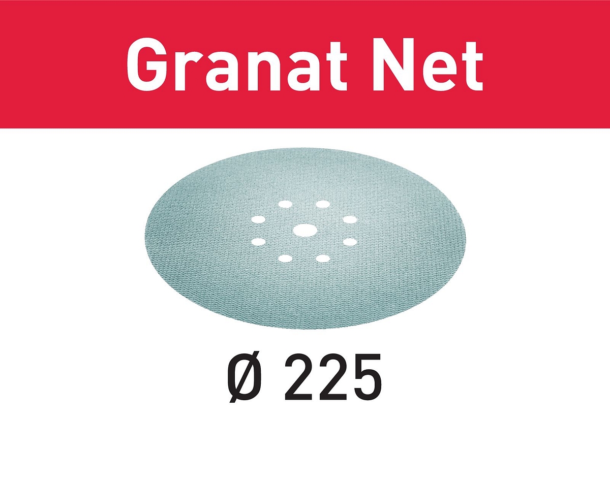 Festool Sandpappír Granat Net D225 P100 203313