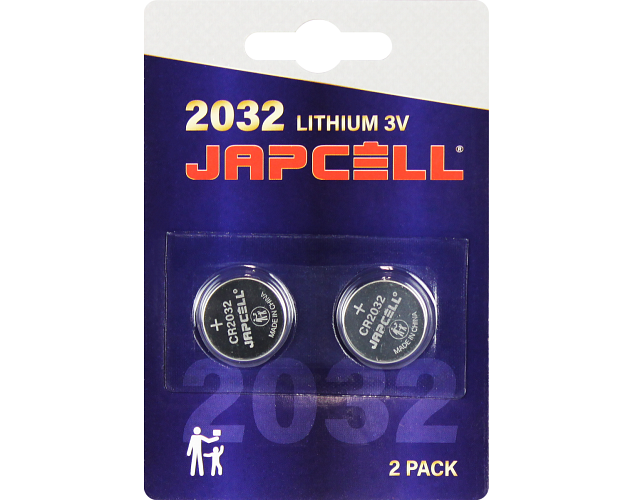 Japcell Lithium rafhlaða CR2032 2stk. pakki