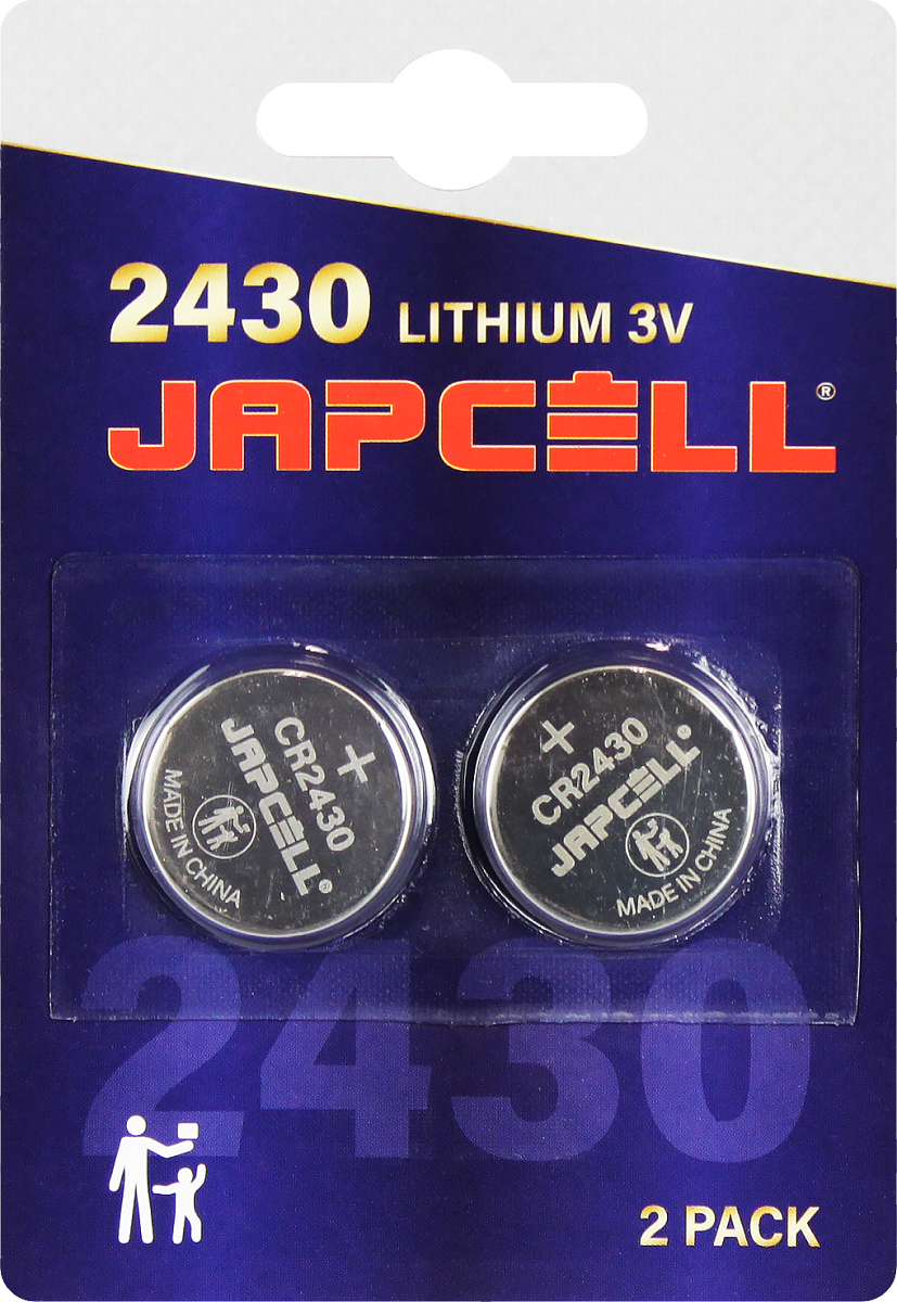 Japcell Lithium rafhlaða CR2430 2stk. pakki