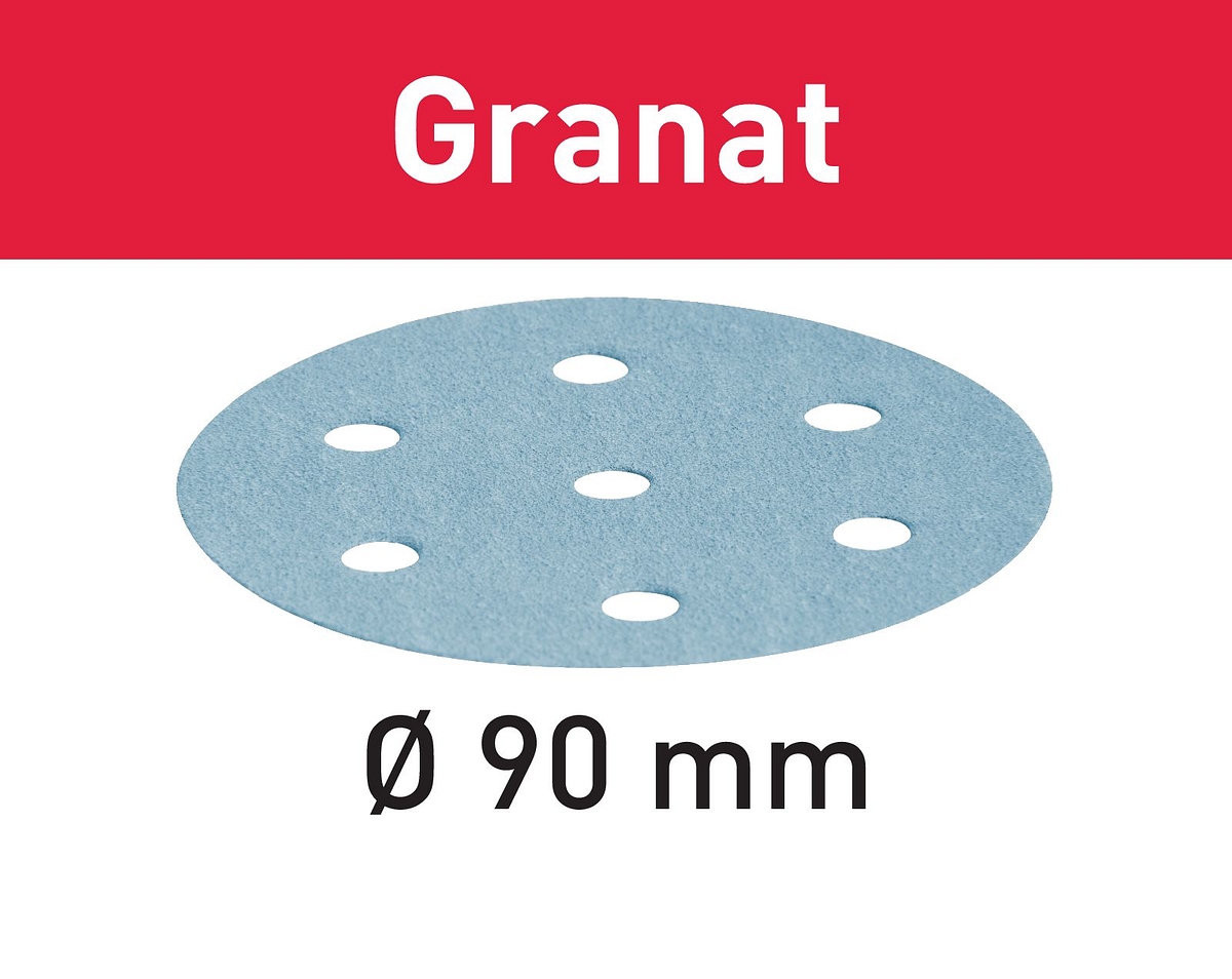 Festool Sandpappír Granat D90/6 P40 497363